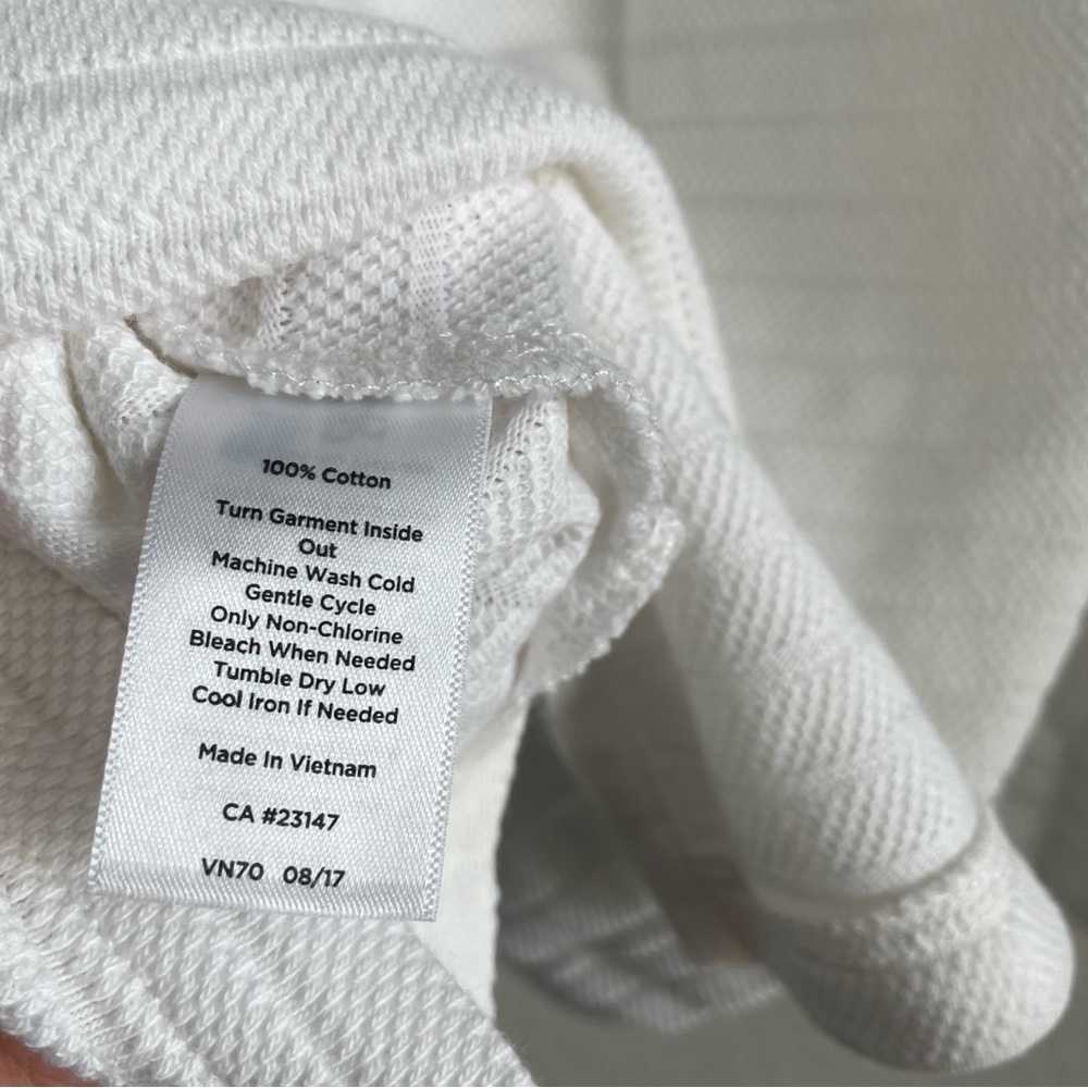 Talbots White Textured Long Sleeve Pullover NWT - Picture 5 of 5